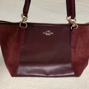 Coach crimson Ava tote.